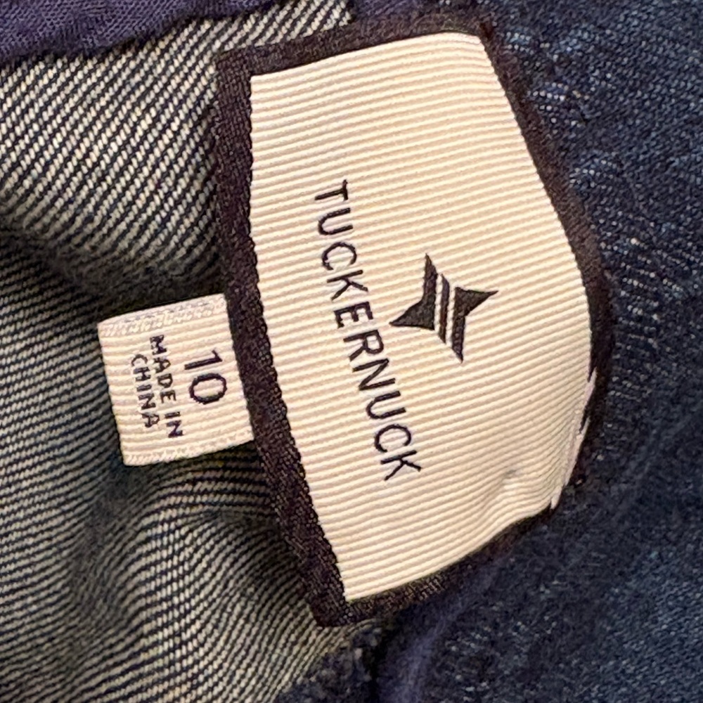 Tuckernuck Dark Blue Denim Brynn Flared Maxi Skirt - Picture 4 of 5